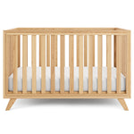 Comfy Cubs Convertible Baby Crib Natural Wood For 0 To 3 Years Comfy Cubs 