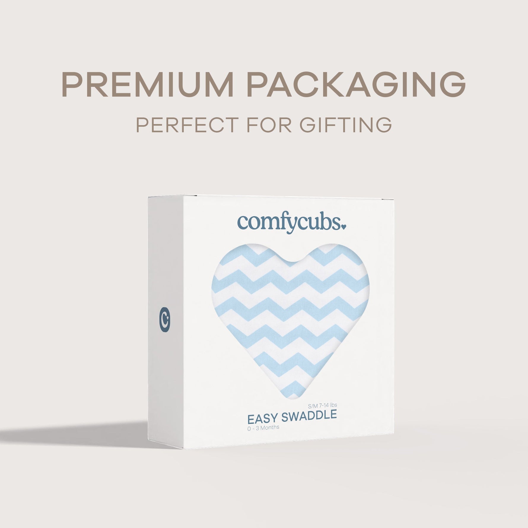 Comfy Cubs Easy Swaddle Blanket Blue Chevron Comfy Cubs Everetts Place: Online Boutique