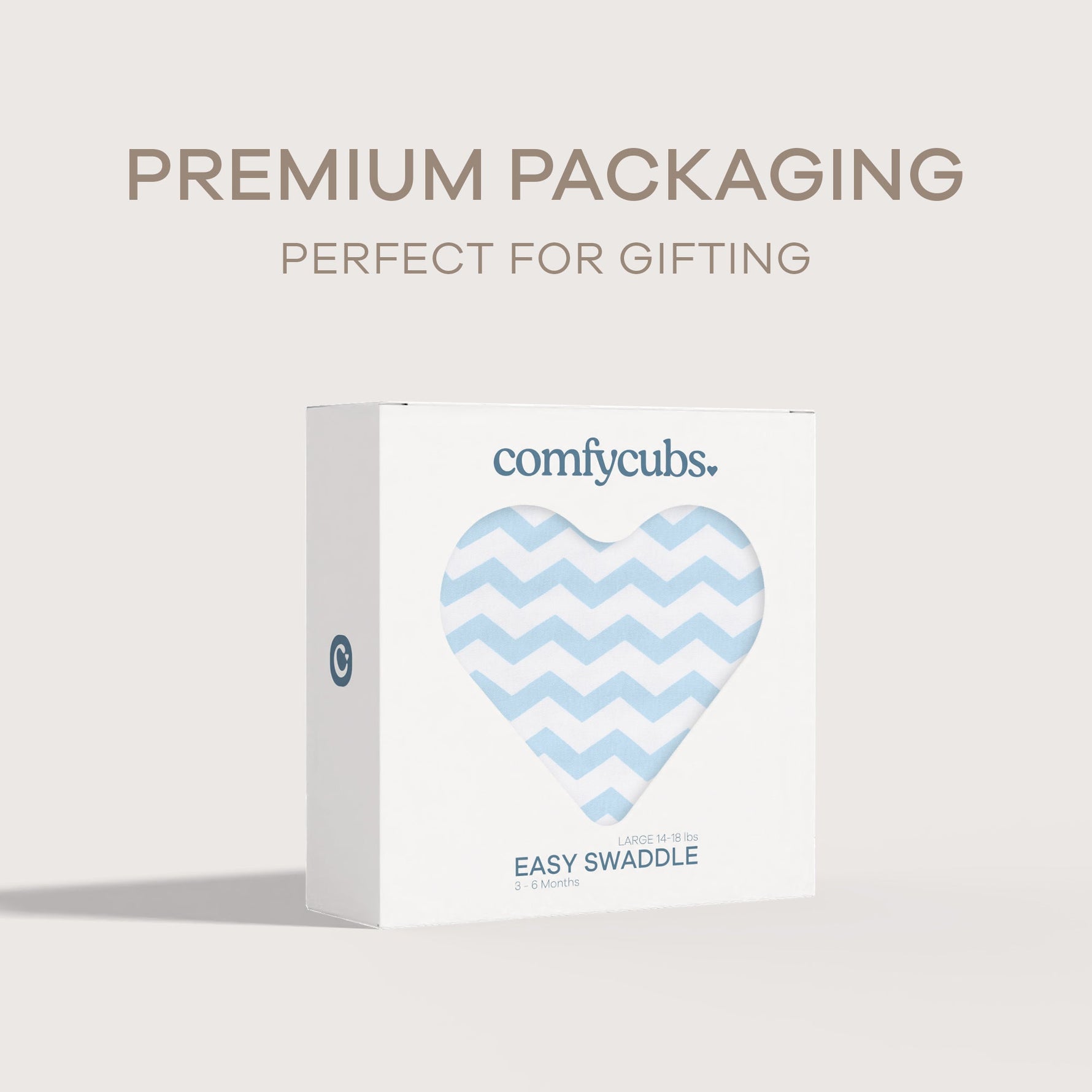 Comfy Cubs Easy Swaddle Blanket Blue Chevron Comfy Cubs Everetts Place: Online Boutique