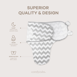 Comfy Cubs Easy Swaddle Blanket Gray Chevron Pack Of 1 Comfy Cubs Everetts Place: Online Boutique