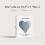 Comfy Cubs Easy Swaddle Blanket Zipper Stone Pacific Blue Comfy Cubs Everetts Place: Online Boutique