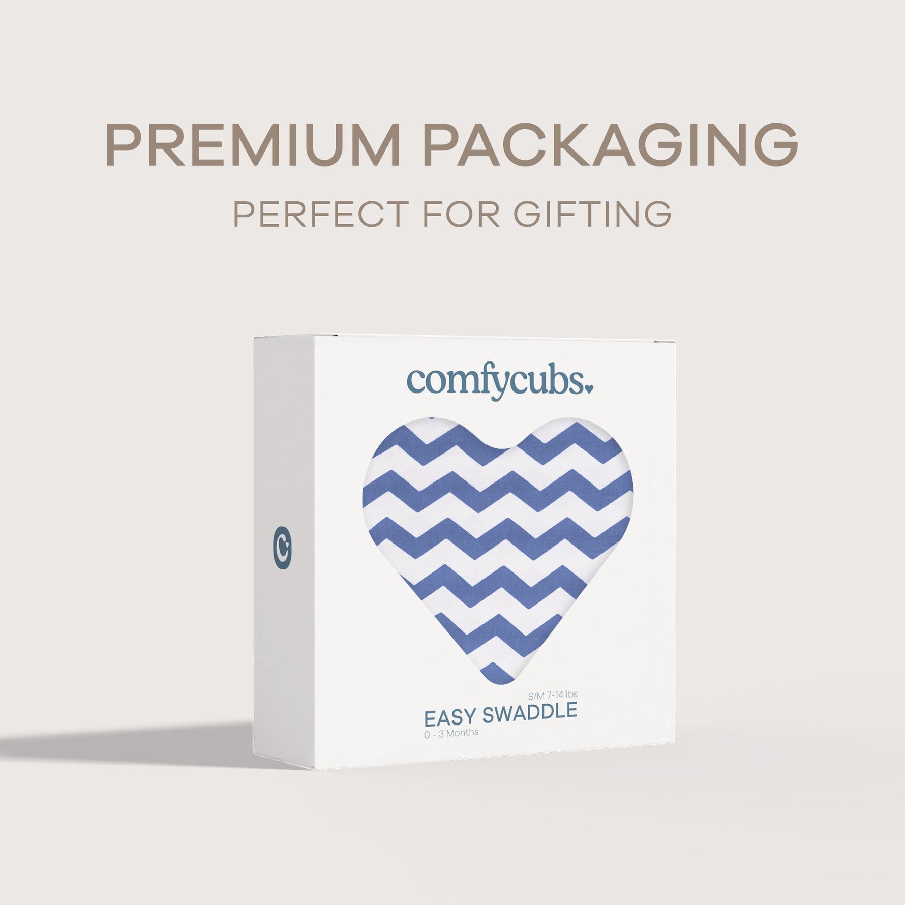 Comfy Cubs Easy Swaddle Blankets Dark Blue Chevron Pack 1 Comfy Cubs Everetts Place: Online Boutique