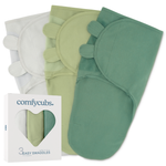 Comfy Cubs Easy Swaddle Blankets Pack Of 3 Stone Sage Azul Comfy Cubs Everetts Place: Online Boutique 29.99
