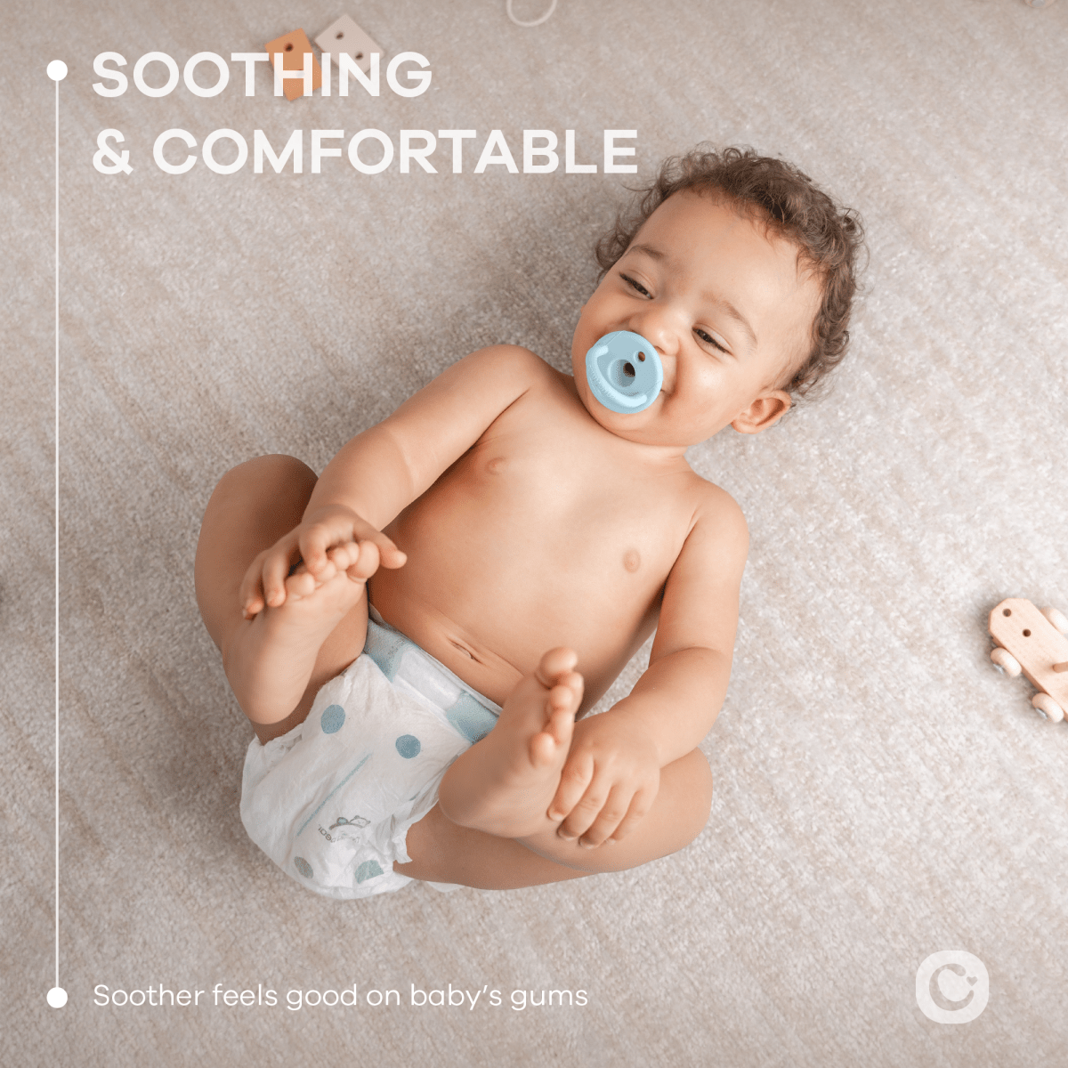 Comfy Cubs Comfy Cubs Multicolor Boy Pacifiers 5 Pack Silicone Nipple - Everetts Place Boutique - 