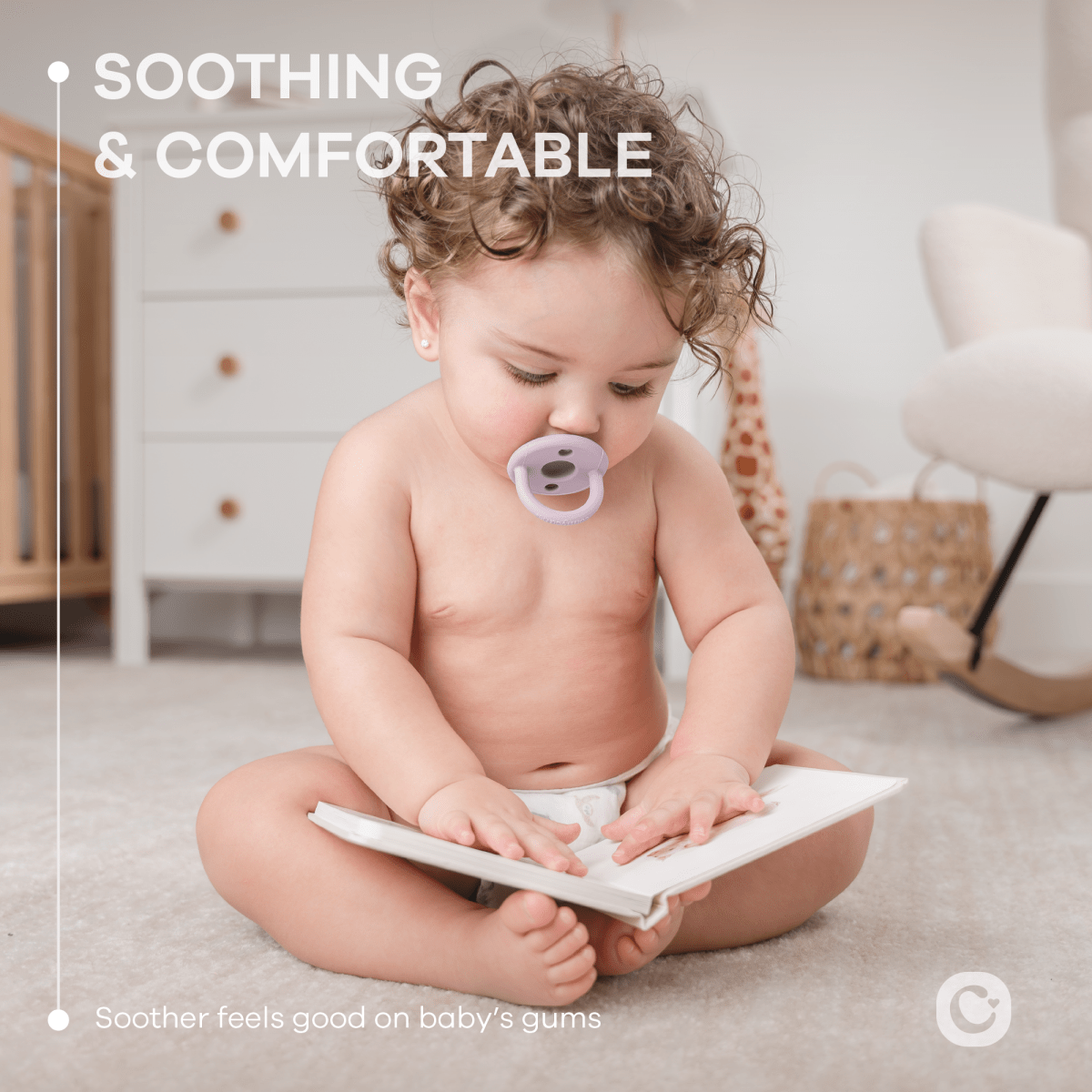 Comfy Cubs Comfy Cubs Multicolor Pacifiers 5 Pack For Girls Non Toxic - Everetts Place Boutique - 