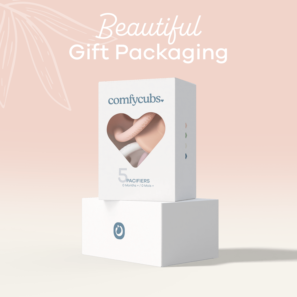 Comfy Cubs Comfy Cubs Multicolor Pacifiers 5 Pack For Girls Non Toxic - Everetts Place Boutique - 