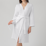Comfy Cubs Muslin Bathrobe Hooded White 4 Layer Cotton Comfy Cubs Everetts Place: Online Boutique