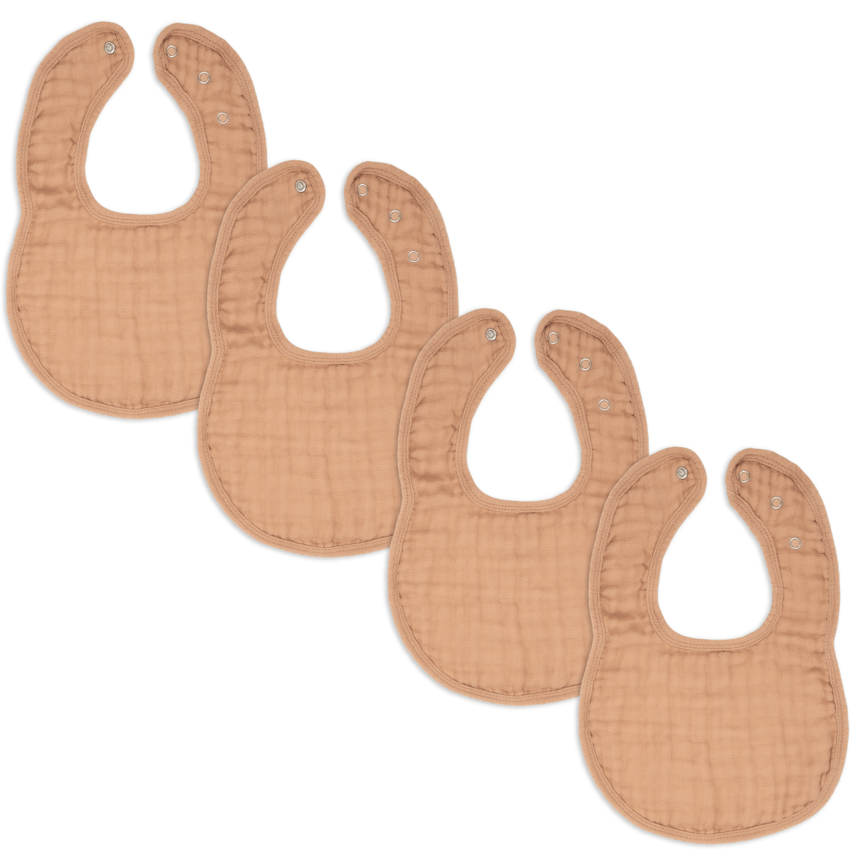 Comfy Cubs Comfy Cubs Muslin Bibs In Caramel Absorbent Baby Drool - Everetts Place Boutique - 