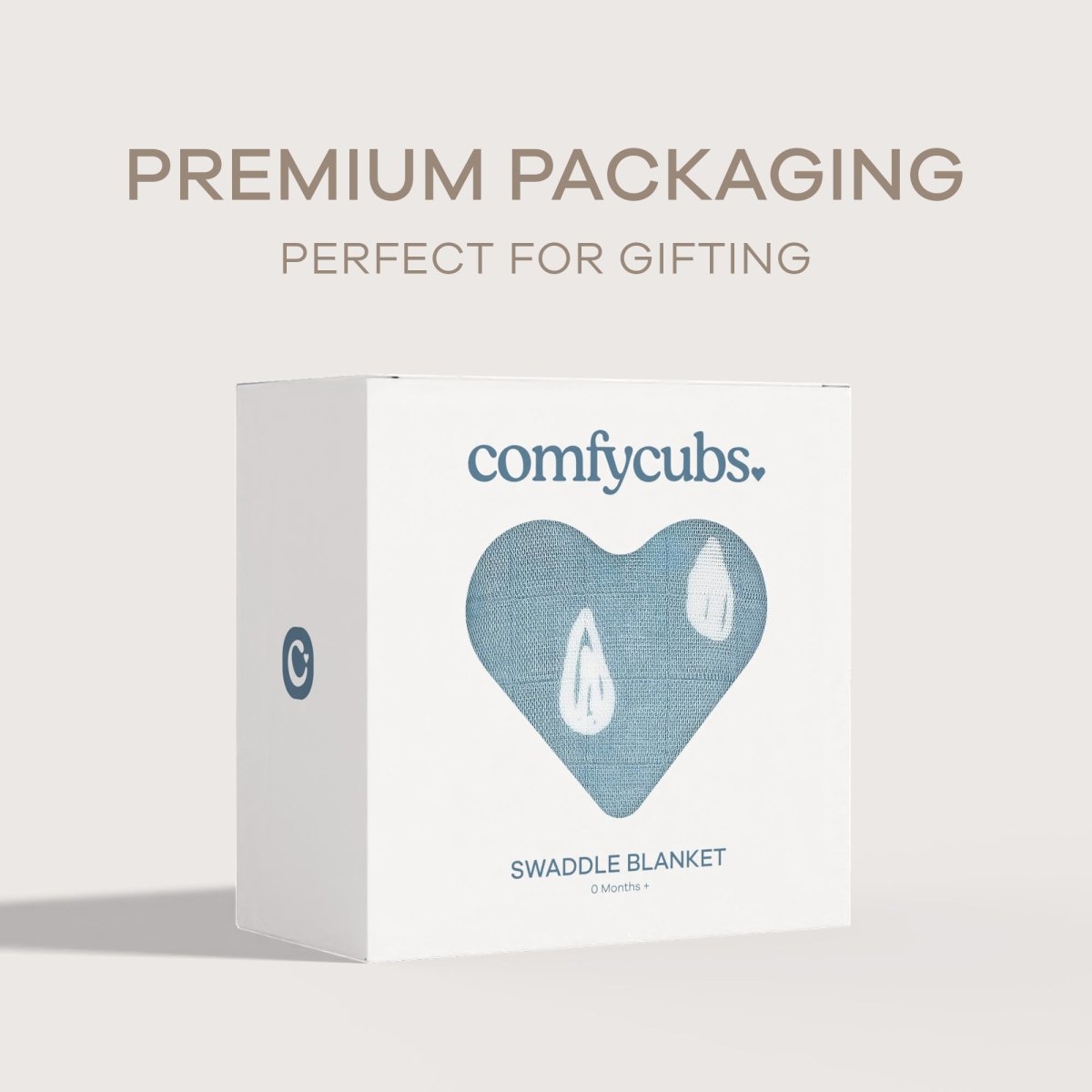 Comfy Cubs Comfy Cubs Muslin Swaddle Blanket Blue Raindrops 1 Pack - Everetts Place Boutique - 