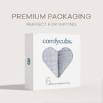 Comfy Cubs Muslin Washcloths Slate For Gentle Baby Bath Comfy Cubs Everetts Place: Online Boutique