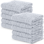Comfy Cubs Muslin Washcloths Slate For Gentle Baby Bath Comfy Cubs Everetts Place: Online Boutique 21.99