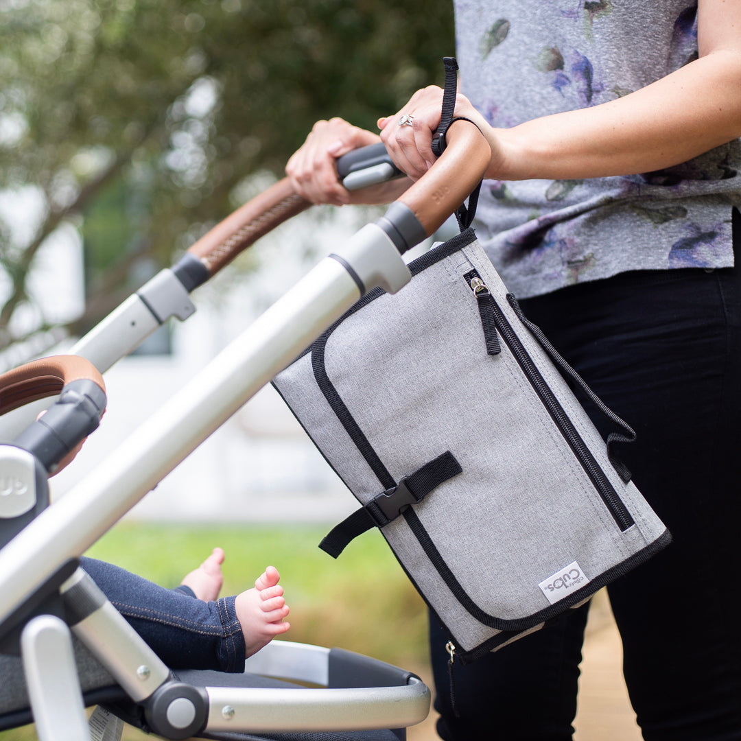 Comfy Cubs Portable Changing Pad Solid Grey On The Go Comfy Cubs Everetts Place: Online Boutique