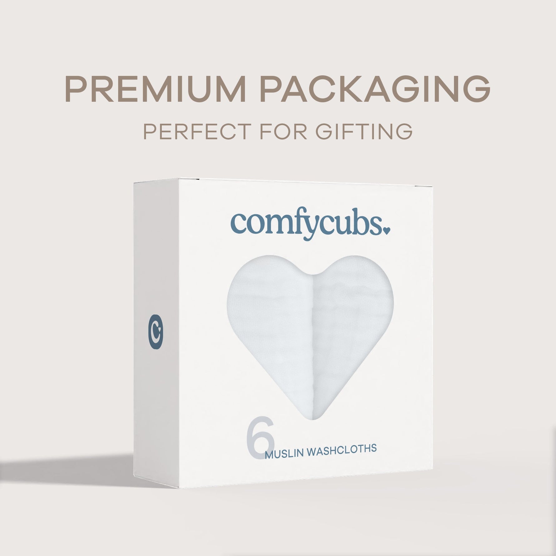 Comfy Cubs Premium Muslin Washcloths For Baby White Comfy Cubs Everetts Place: Online Boutique