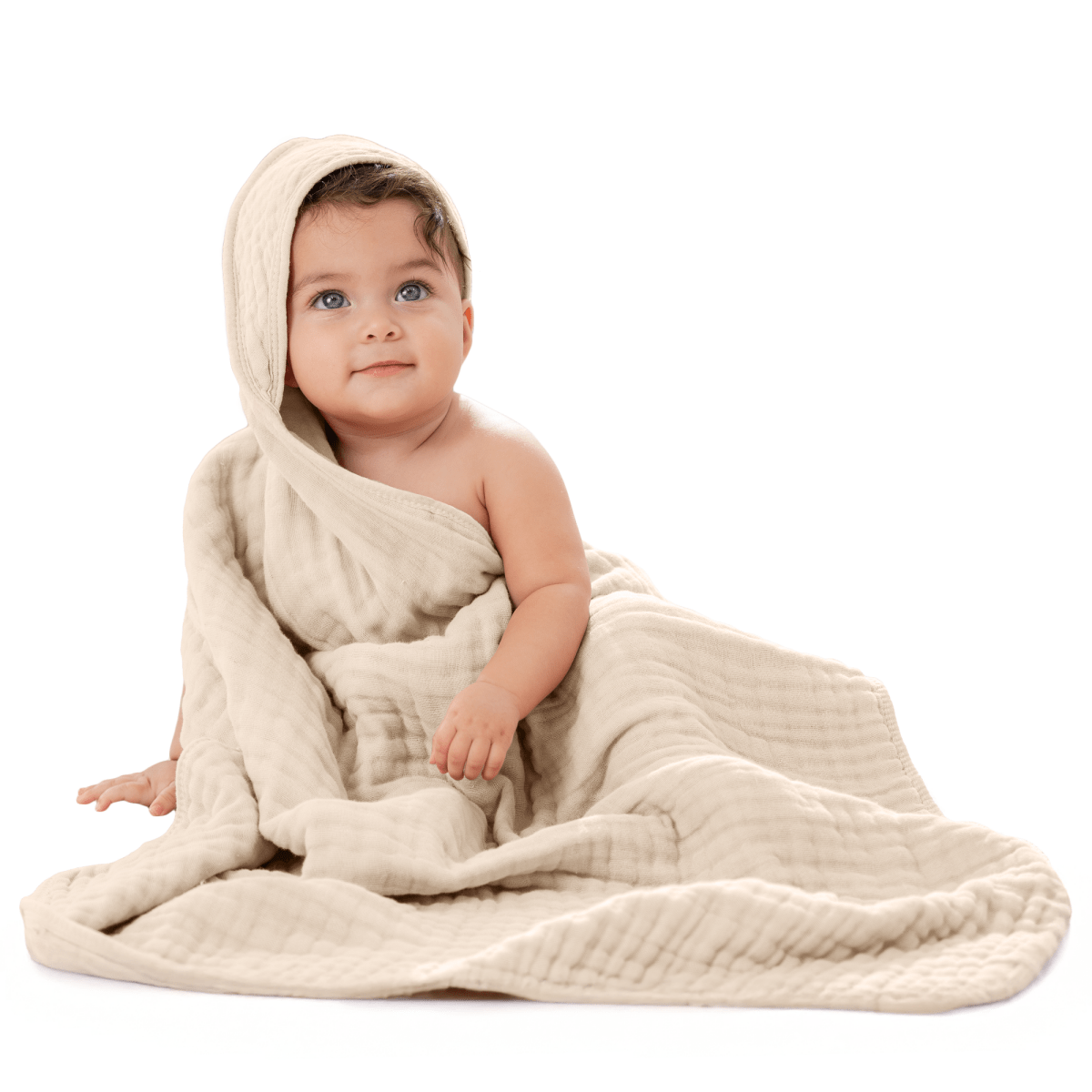 Comfy Cubs Comfy Cubs Sand Baby Hooded Soft Bath Towel For Babies - Everetts Place Boutique - 
