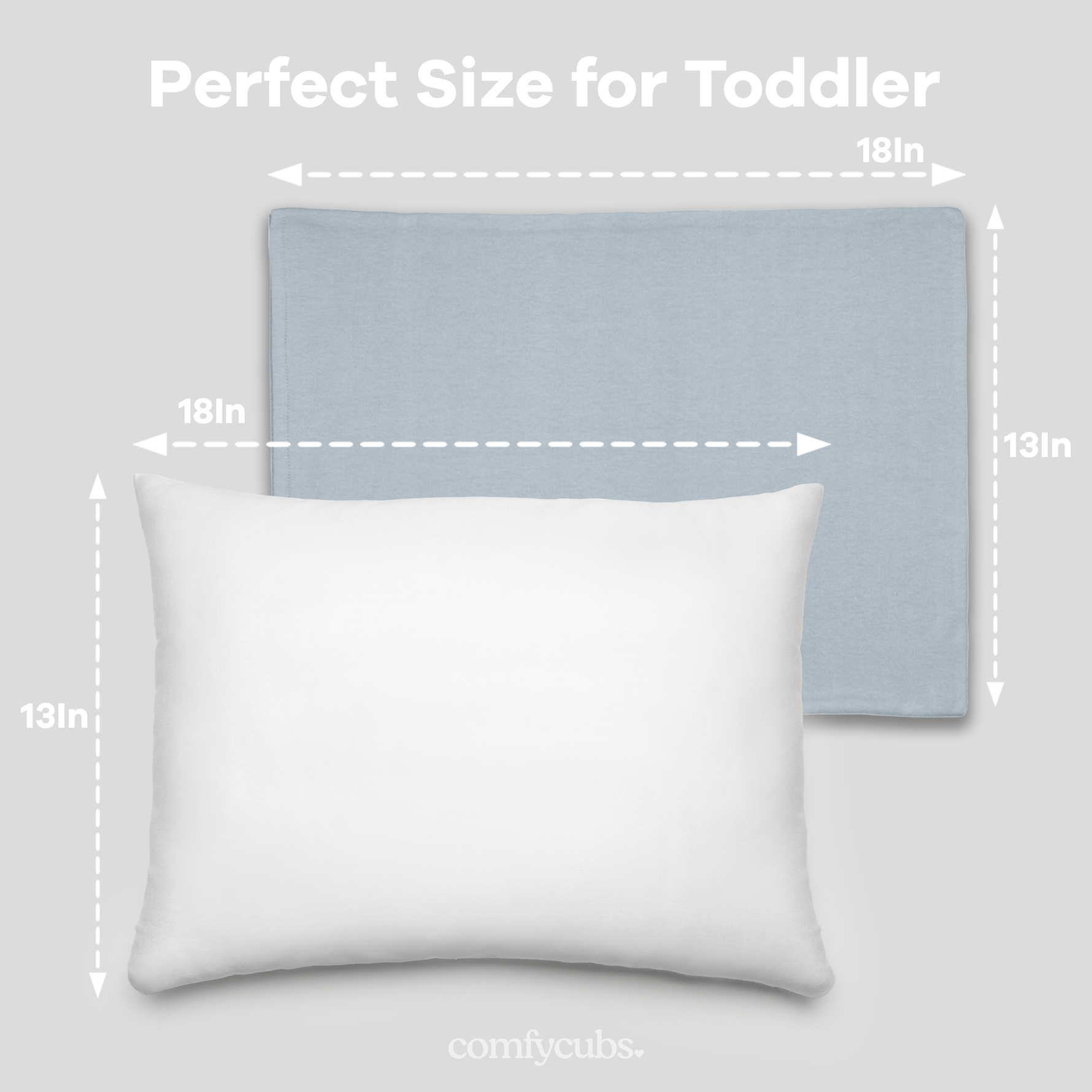 Comfy Cubs Toddler Pillow Cotton Pillowcase Pacific Blue Comfy Cubs Everetts Place: Online Boutique