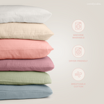 Comfy Cubs Toddler Pillow With Mauve Muslin Pillowcase Comfy Cubs Everetts Place: Online Boutique