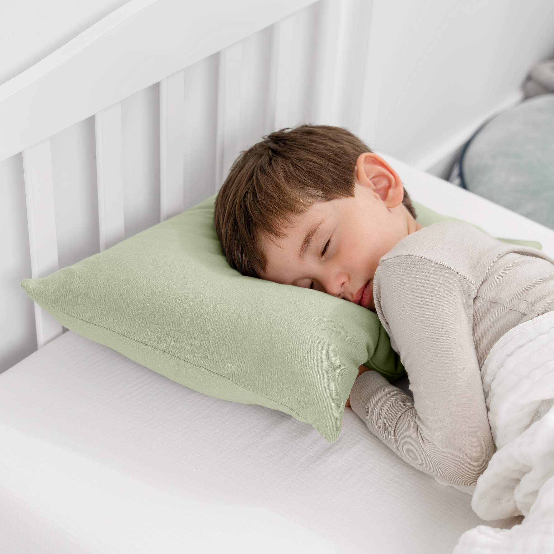 Comfy Cubs Toddler Pillow With Sage Cotton Pillowcase Comfy Cubs Everetts Place: Online Boutique