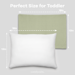 Comfy Cubs Toddler Pillow With Sage Cotton Pillowcase Comfy Cubs Everetts Place: Online Boutique