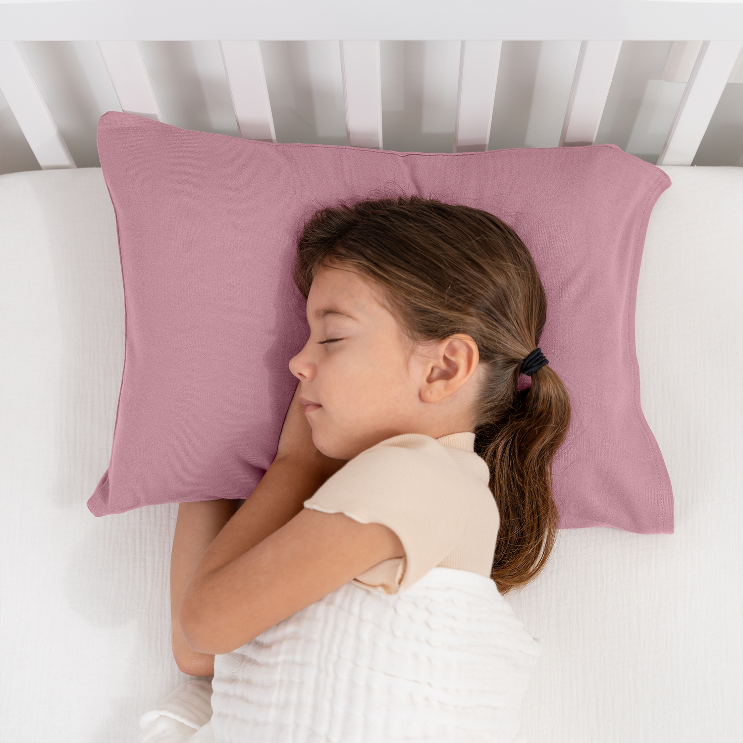 Comfy Cubs Toddler Pillow With Soft Cotton Pillowcase Mauve Comfy Cubs Everetts Place: Online Boutique