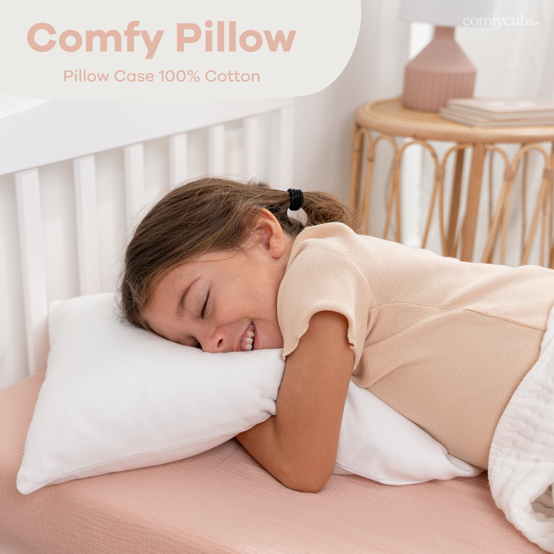 Comfy Cubs Toddler Pillow With White Cotton Pillowcase Comfy Cubs Everetts Place: Online Boutique