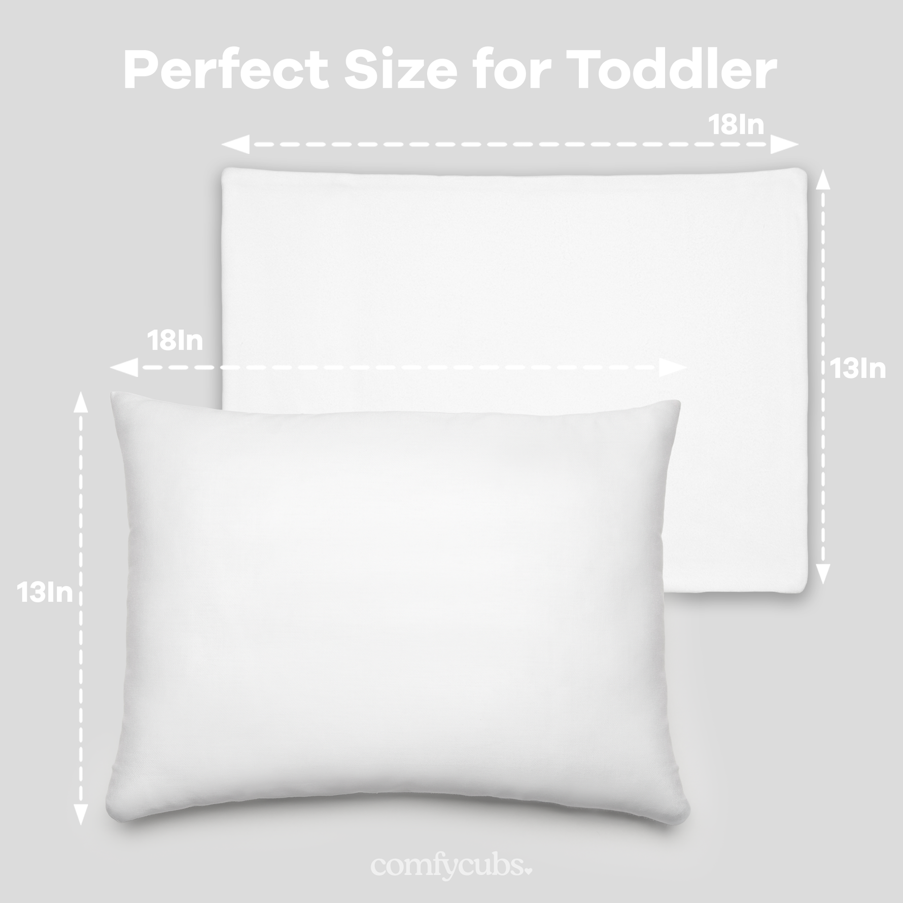 Comfy Cubs Toddler Pillow With White Cotton Pillowcase Comfy Cubs Everetts Place: Online Boutique