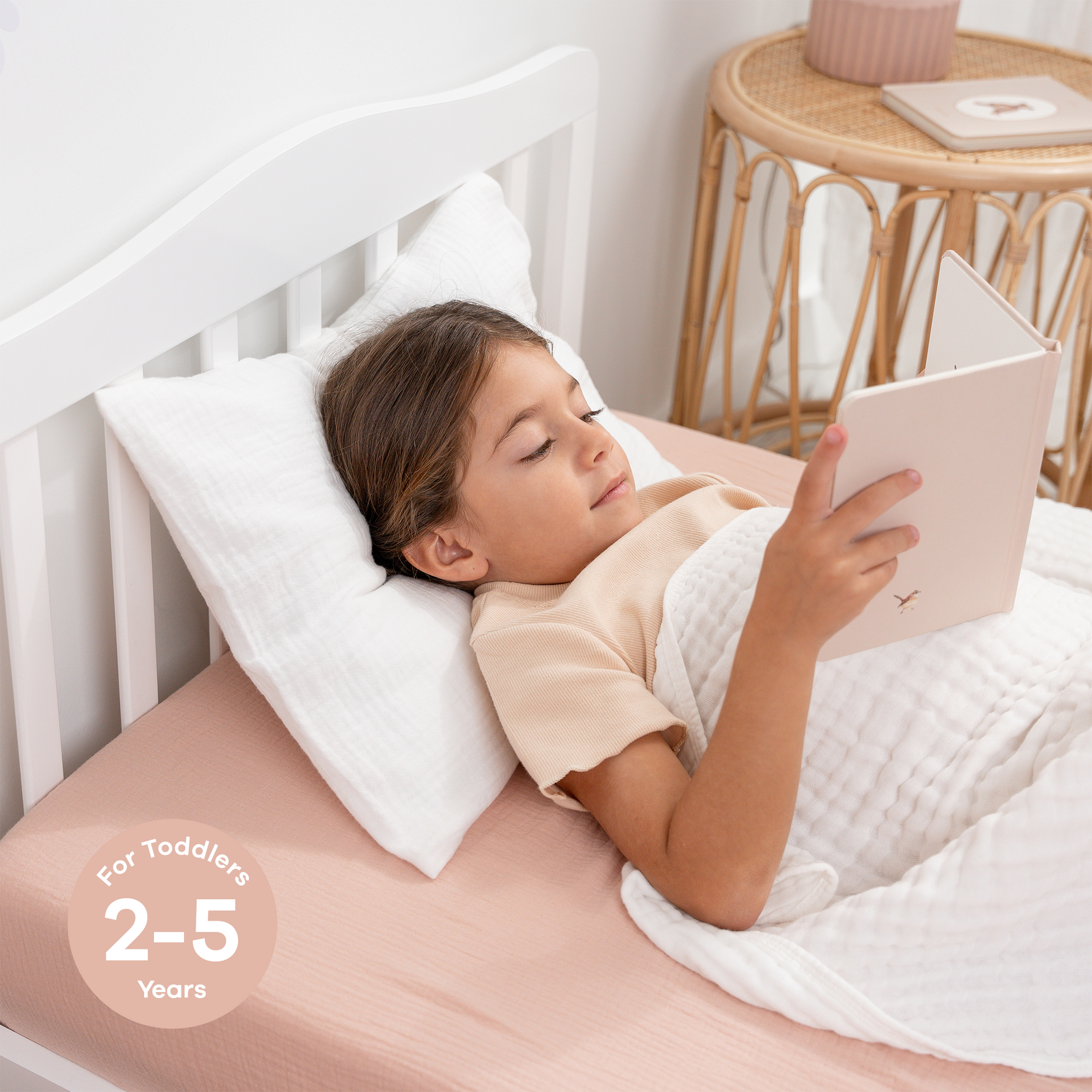 Comfy Cubs Toddler Pillows Soft Muslin White Pillowcase Comfy Cubs Everetts Place: Online Boutique