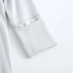 Luxie Charm Comfy Gray Zippered Baby Romper - Everetts Place Boutique - 