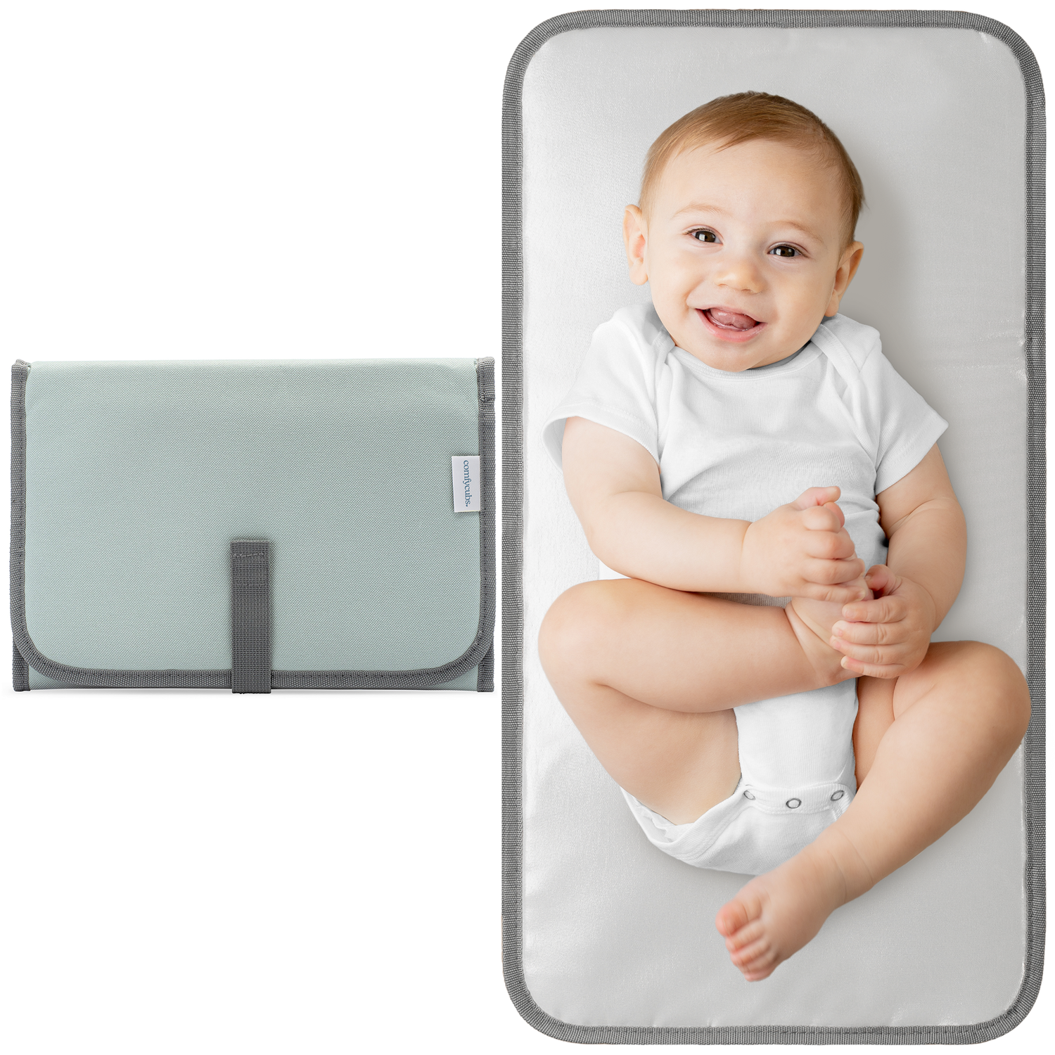 Compact Changing Pad Earth Green for On The Go Parents Comfy Cubs Everetts Place: Online Boutique