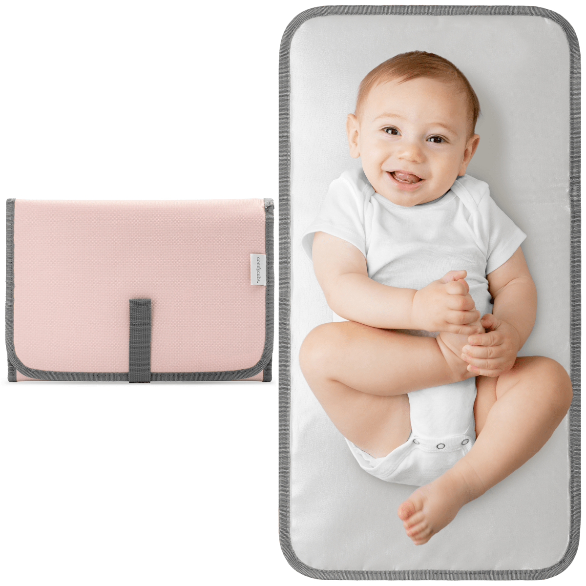 Comfy Cubs Compact Changing Pad Pink Blush for On the Go Babies - Everetts Place Boutique - 