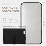 Compact Portable Changing Pad Solid Black On The Go Comfy Cubs Everetts Place: Online Boutique