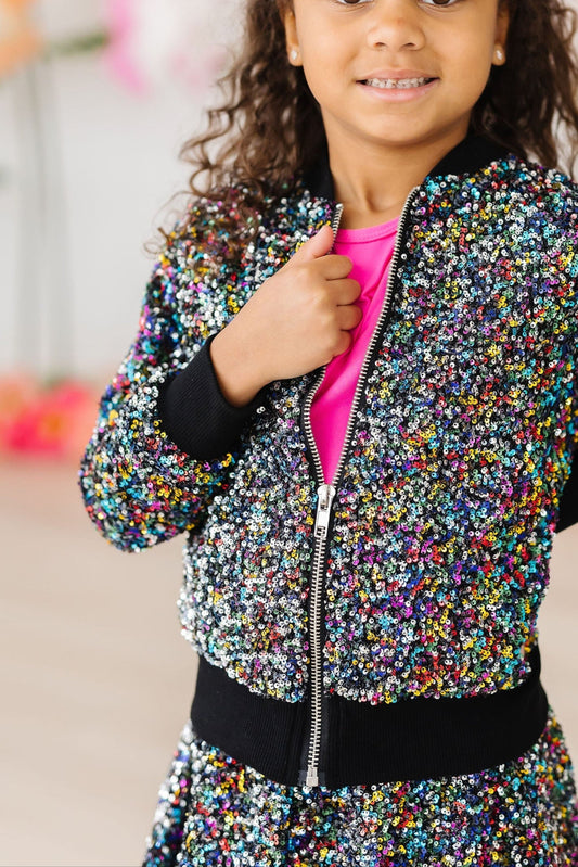 Mila & Rose ® Sale Confetti Sequin Jacket For Girls Party Sparkle - Apparel & Accessories > Clothing > Outerwear > Coats & Jackets Sequin Jacket