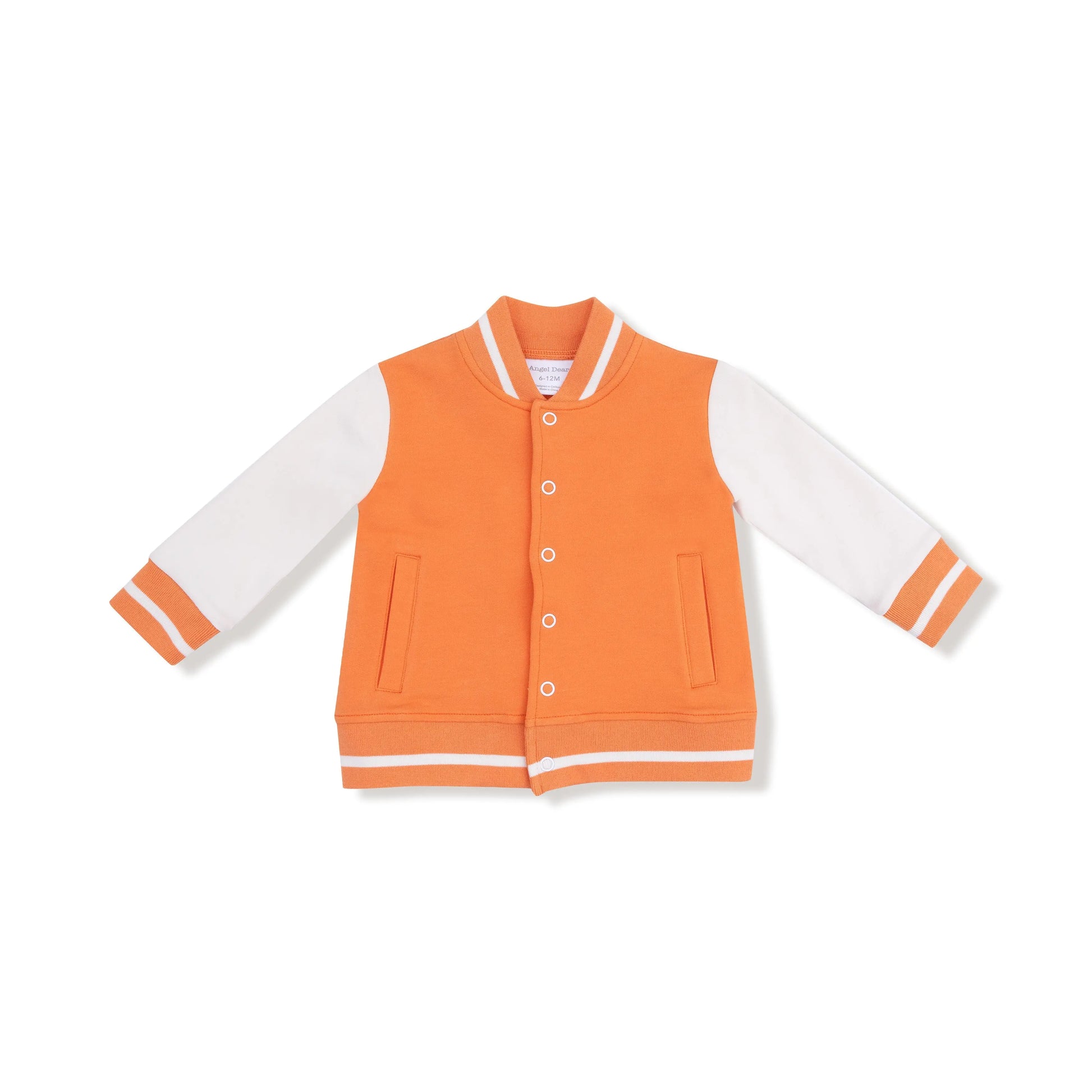 Cool Comfy Letterman Jacket in Soft French Terry for Kids Angel Dear Everetts Place: Online Boutique