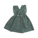 Angel Dear Corduroy Pinafore Dress And Diaper Cover Apple Appliques - Apparel & Accessories > Clothing > Baby & Toddler Clothing > Baby & Toddler Dresses 179A