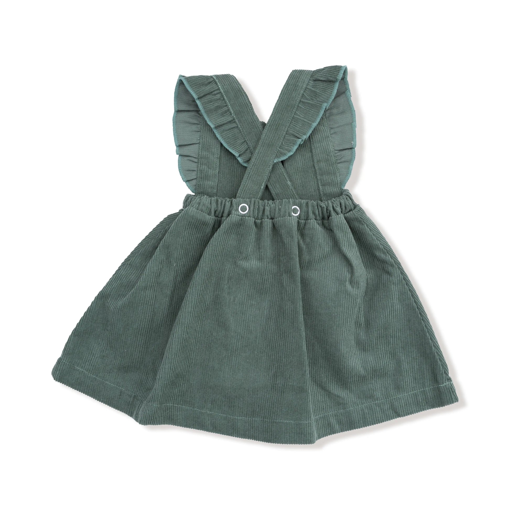 Corduroy Pinafore Dress And Diaper Cover Apple Appliques Angel Dear Everetts Place: Online Boutique