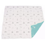 Corgi and Dandelion Seeds Bamboo Muslin Newcastle Blanket Newcastle Classics 