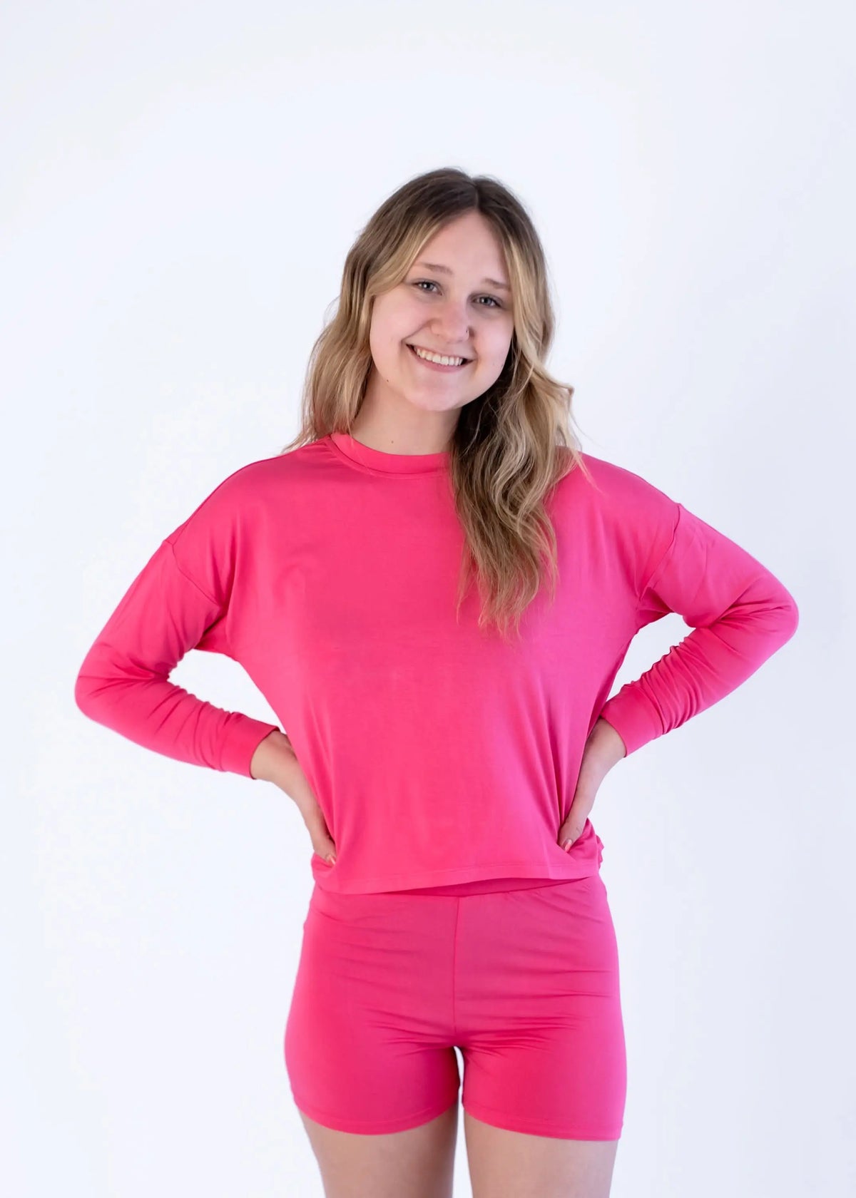 Bubble Baby Cosmo | Adult Long Sleeve Lounge Top - 