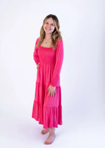 Bubble Baby Cosmo | Adult Long Sleeve Smocked Dress - 