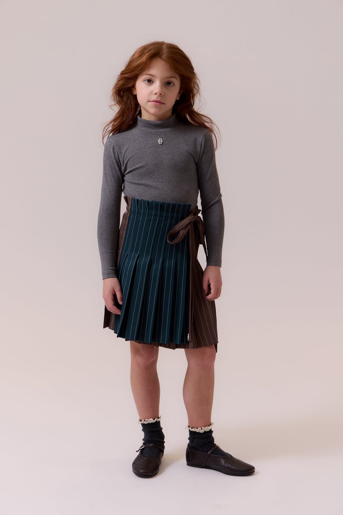 Olivia Wrap Skirt - Emerald by Shop Cottier (view 2 of 4)