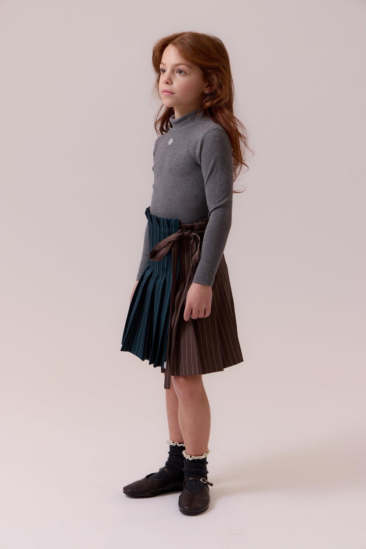 Olivia Wrap Skirt - Emerald by Shop Cottier (view 3 of 4)
