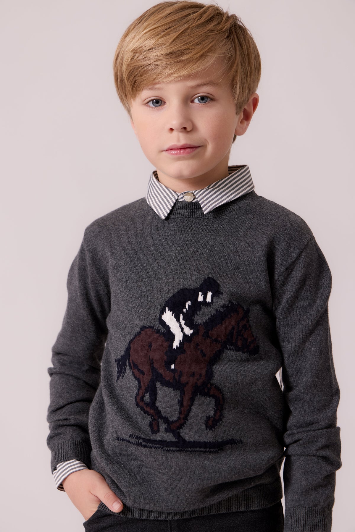 Elliot Equestrian Sweater by Shop Cottier (view 2 of 7)