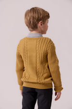 Sean Cable Knit Sweater - Mustard by Shop Cottier (view 4 of 4)