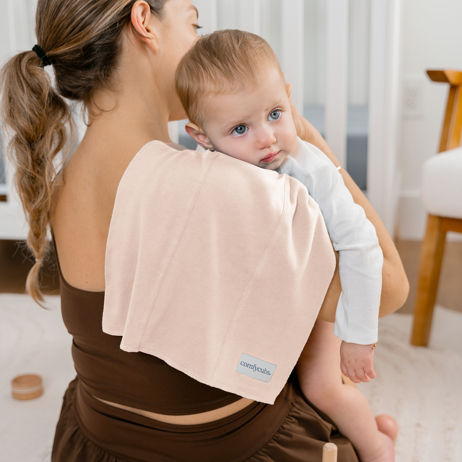 Cotton Burp Cloths Blush Multipurpose Baby Essentials Comfy Cubs Everetts Place: Online Boutique