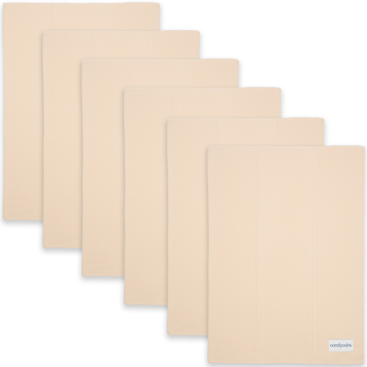 Comfy Cubs Cotton Burp Cloths Cream Baby Essentials for Feeding - Everetts Place Boutique - 