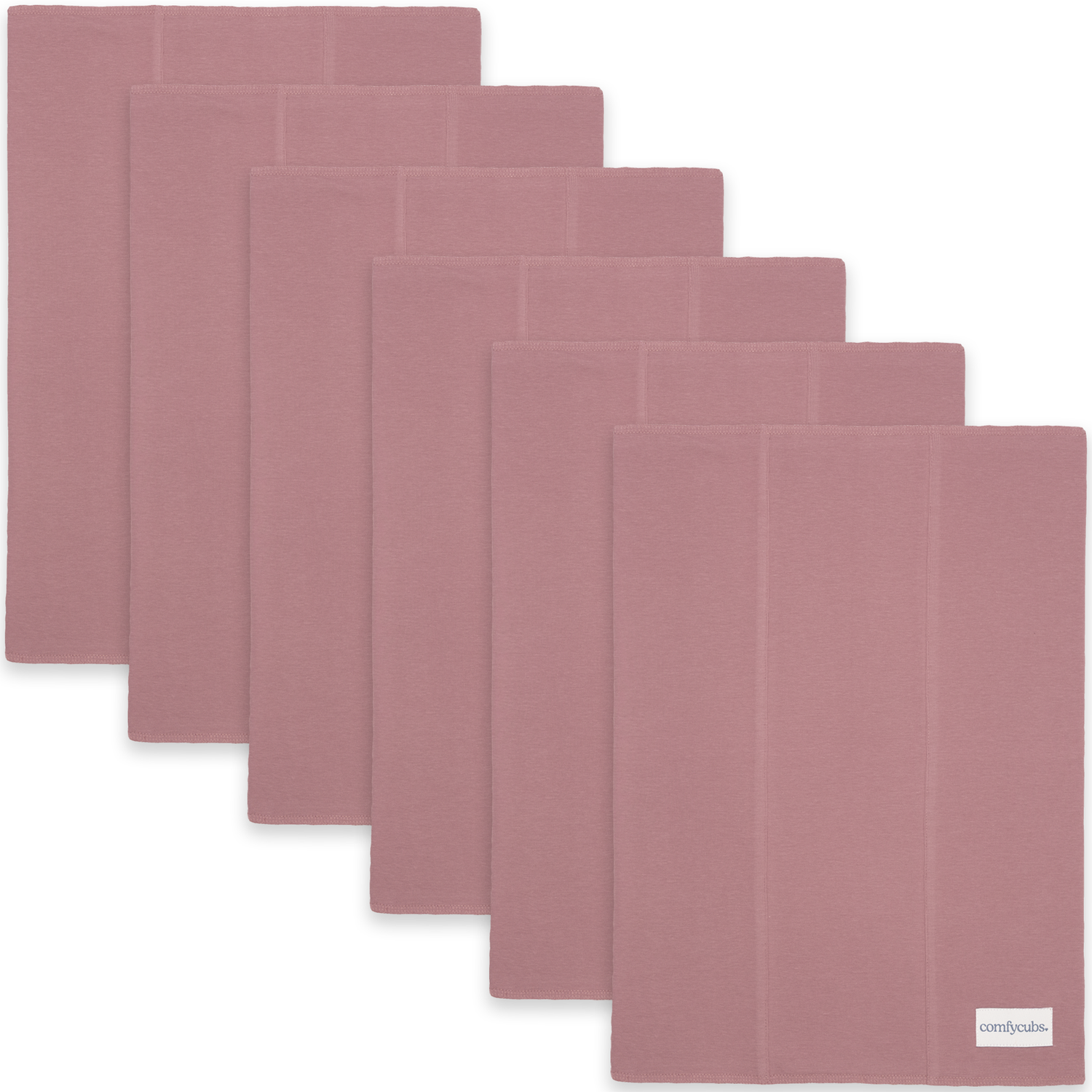 Cotton Burp Cloths in Mauve for Newborn Babies Everyday Comfy Cubs Everetts Place: Online Boutique 21.99
