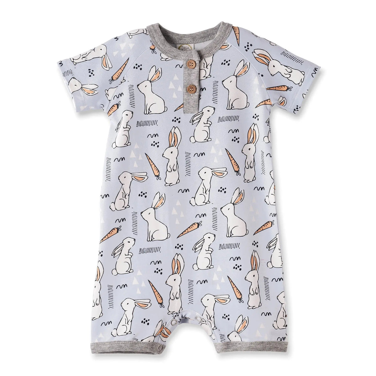 Cottontail Crew Bamboo Easter Shorty Romper for Baby Boys Tesa Babe 
