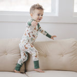 Little Joy Co. Cottontail Garden Bamboo Zippy Romper For Babies Everyday - Apparel & Accessories > Clothing > Baby & Toddler Clothing > Baby & Toddler Sleepwear