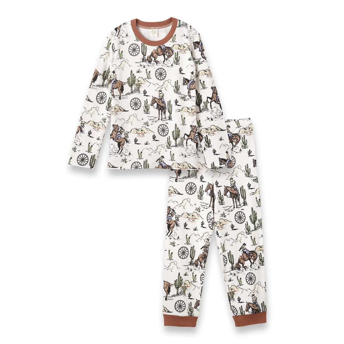 Cowboy Bamboo Pajama Set for Kids Ages 10 to 12 Years Ultra Soft Tesa Babe 