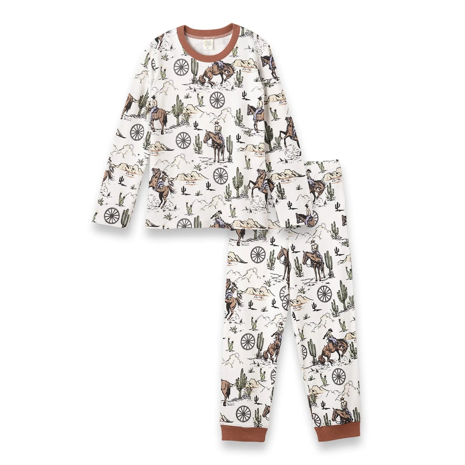 Cowboy Bamboo Pajama Set for Kids Ages 10 to 12 Years Ultra Soft Tesa Babe 