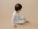 Little Joy Co. Cowboy Blues 2pc Ribbed Bamboo Pajamas For Kids Sleepwear - Apparel & Accessories > Clothing > Sleepwear & Loungewear > Pajamas