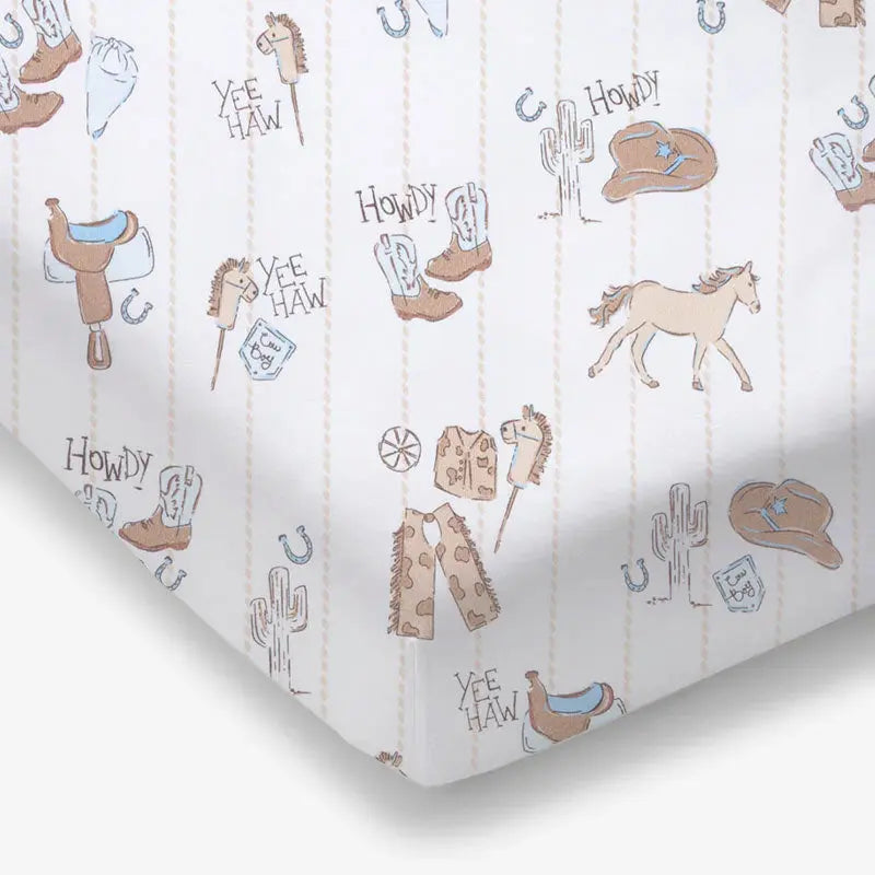 Cowboy Nursery - Crib Sheet Angel Dear 